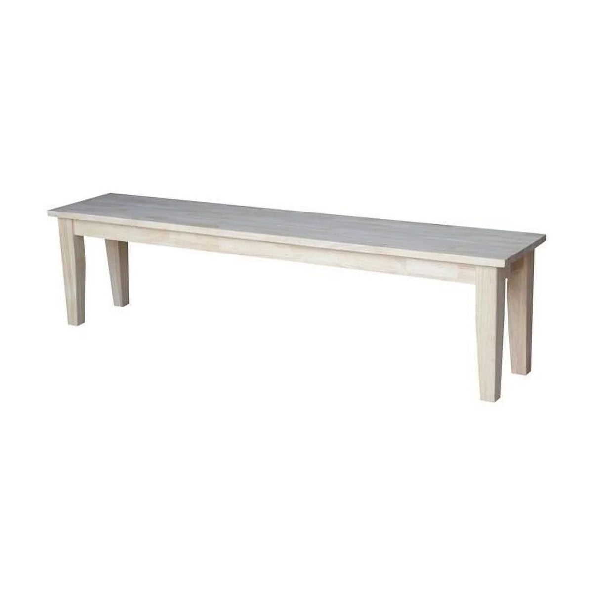 Shaker Style Solid Parawood Bench J830