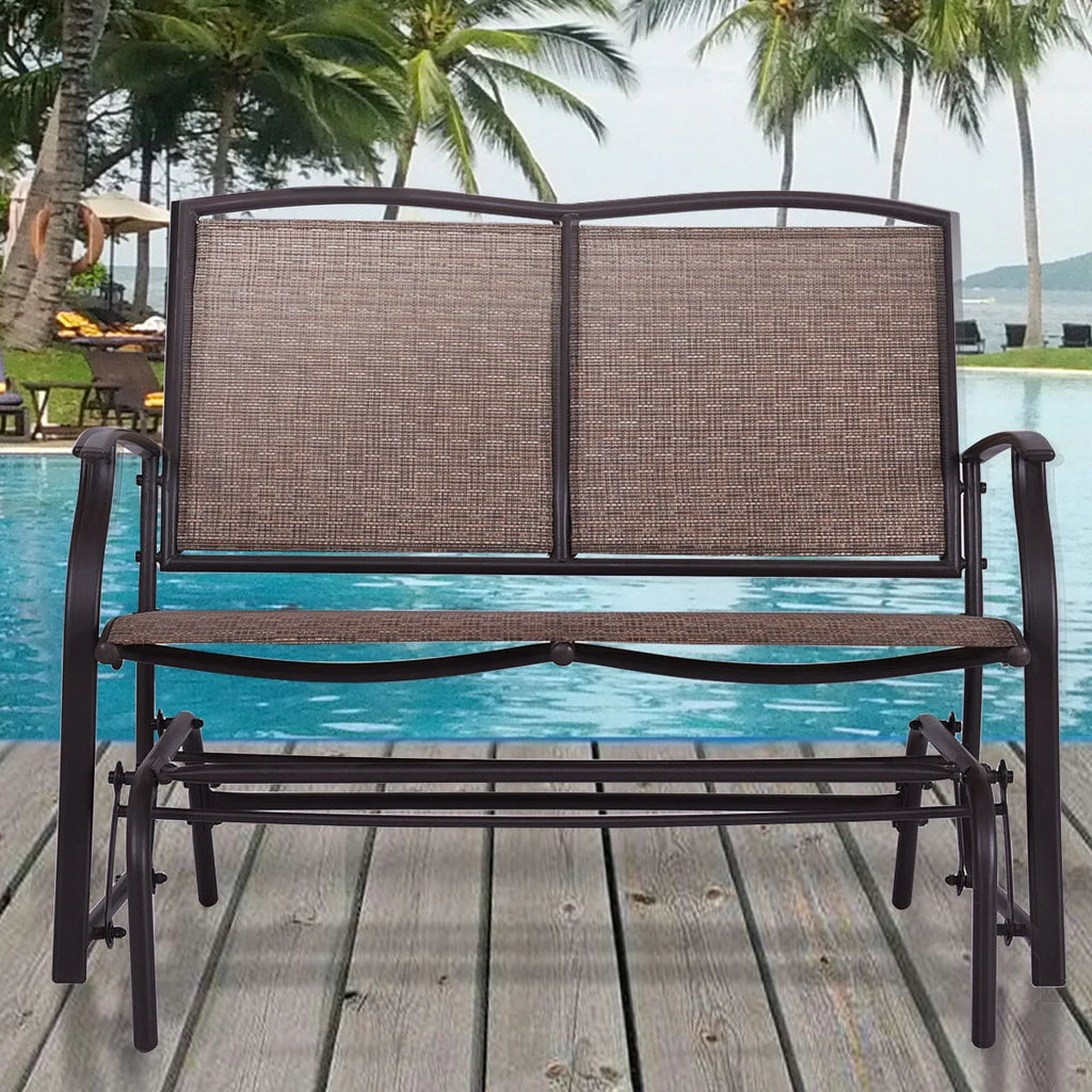Patio Loveseat Glider Rocking Bench Z963