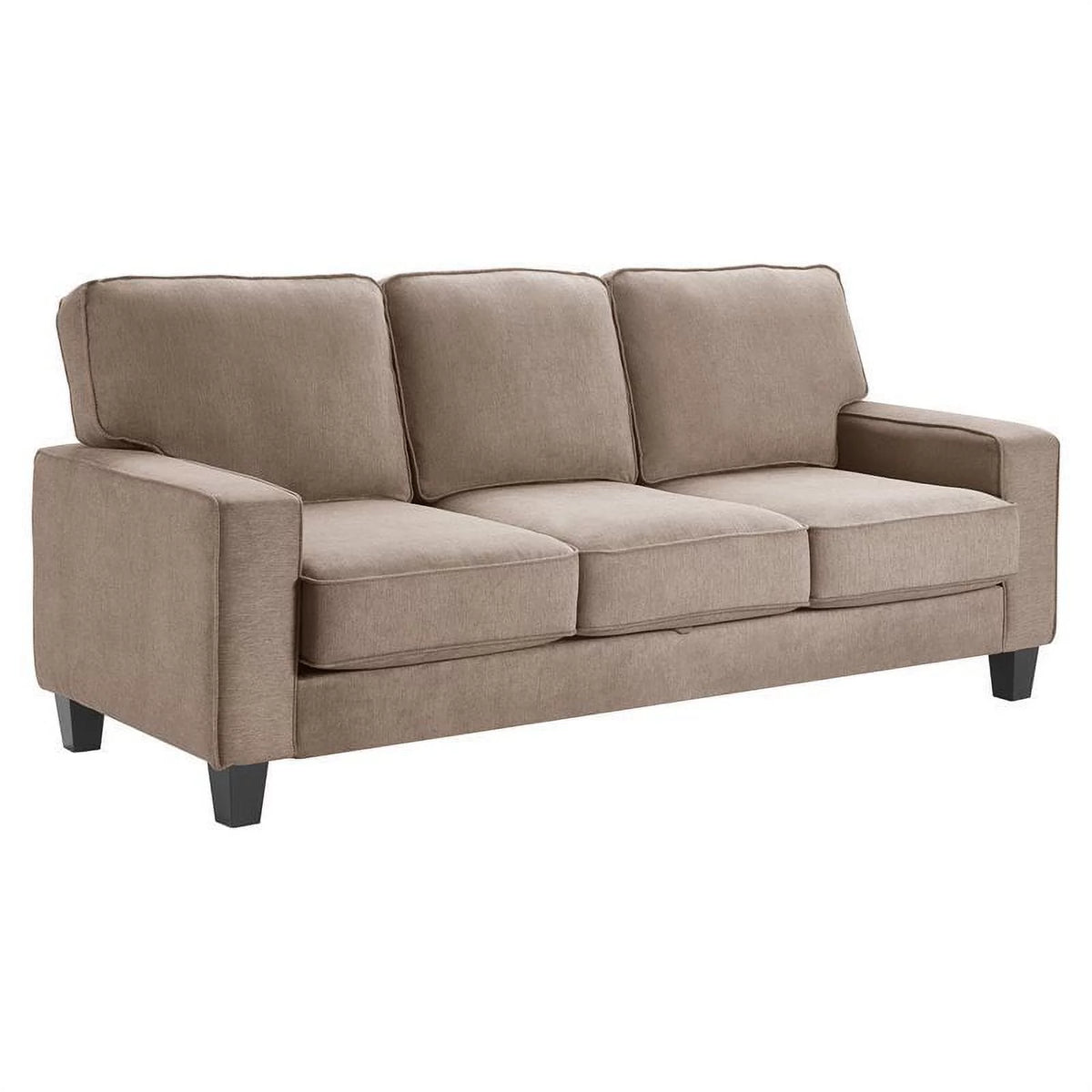 Soft Tan Fabric Sofa with Storage O2848