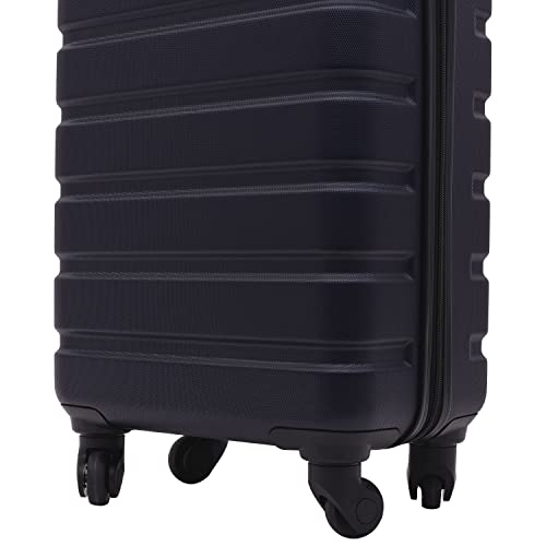 Black 20-Inch Hardside Spinner Carry-On Luggage I7166