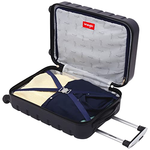 Black 20-Inch Hardside Spinner Carry-On Luggage I7166