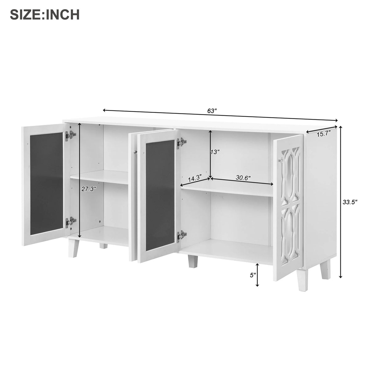 Buffet Cabinet with Adjustable Shelve Z617175
