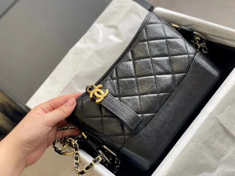 Black Hobo Bag U856