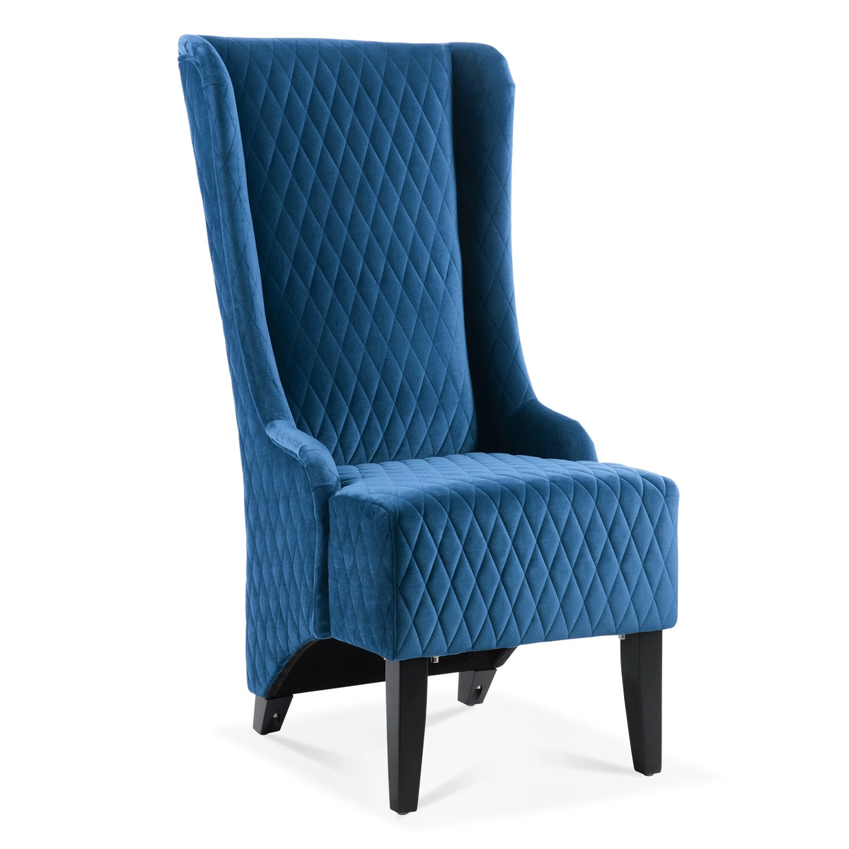 Blue Fabric Wing Back Accent Chair R175