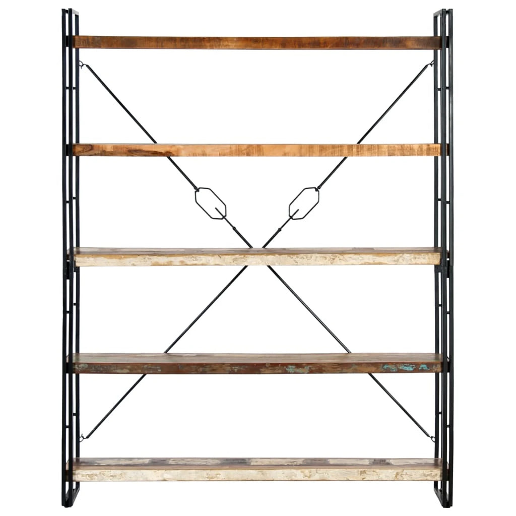 5-Tier Solid Reclaimed Wood Bookcase H894014