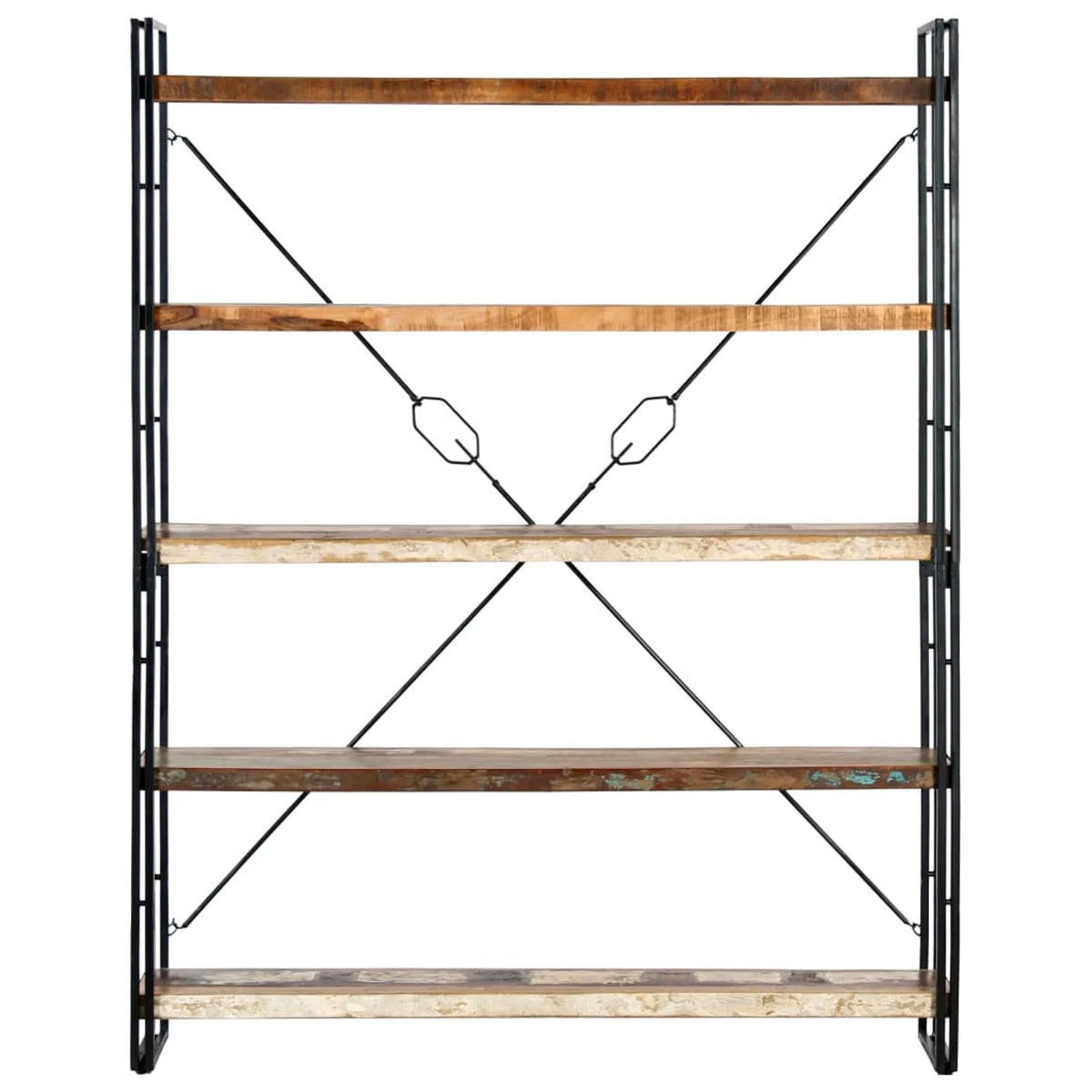 5-Tier Solid Reclaimed Wood Bookcase H894014