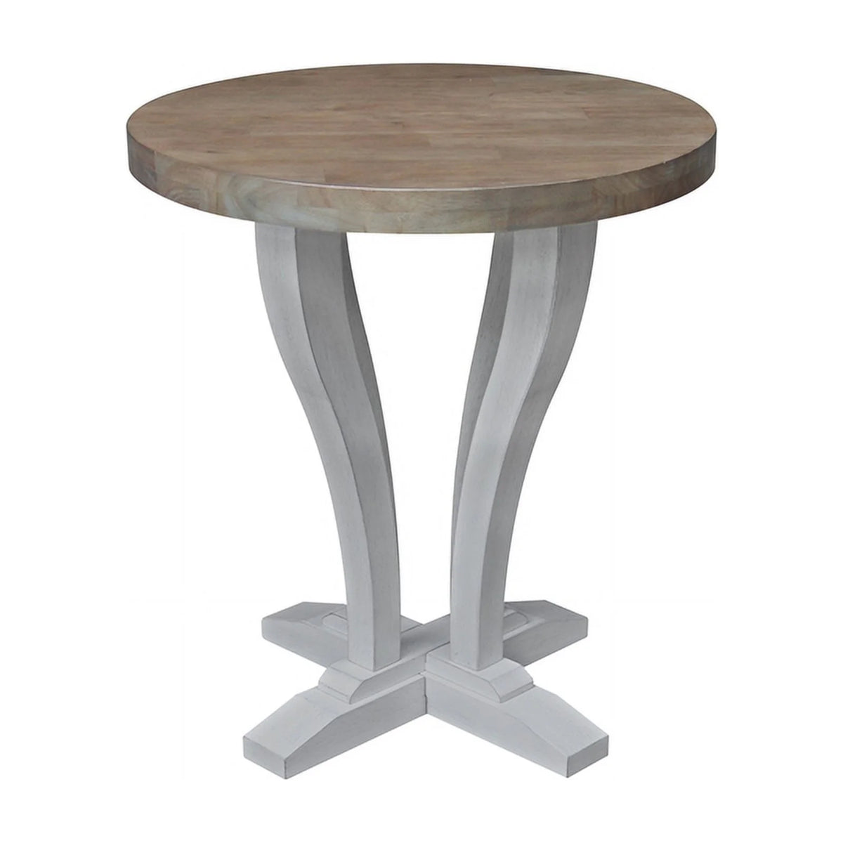 Solid Wood Round End Table W88464