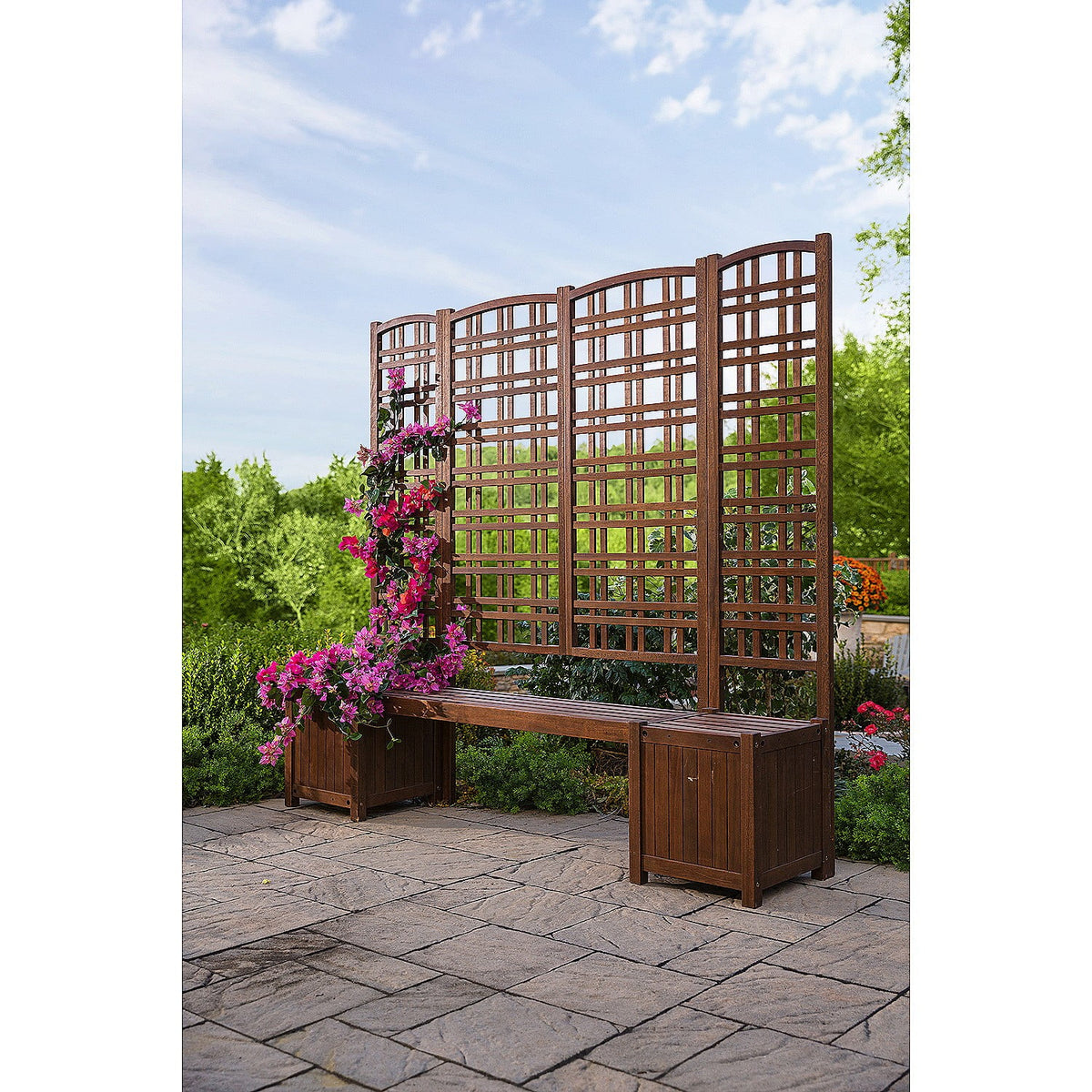 Large Outdoor Eucalyptus Privacy Trellis A286