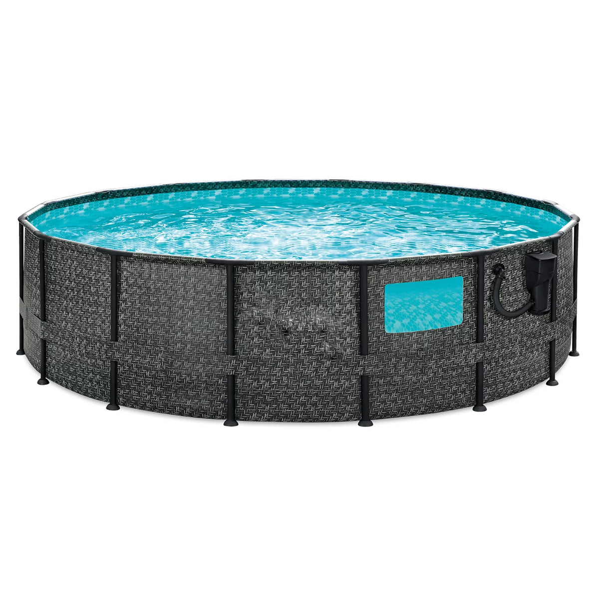 16ft x 48in Above Ground Swimming Pool Set with Pump O833