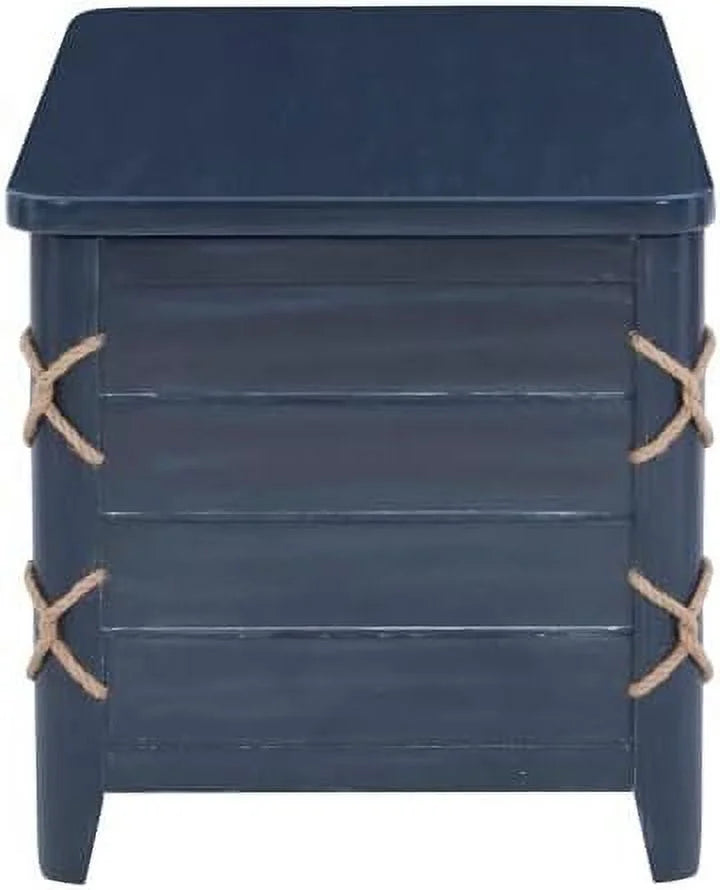 Blue Wood Storage Chest P1438