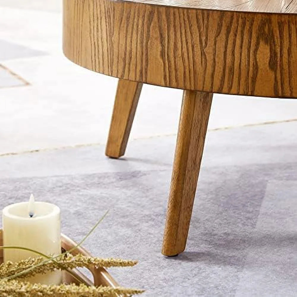 Round Wood Coffee Table 31.5 in Z513647
