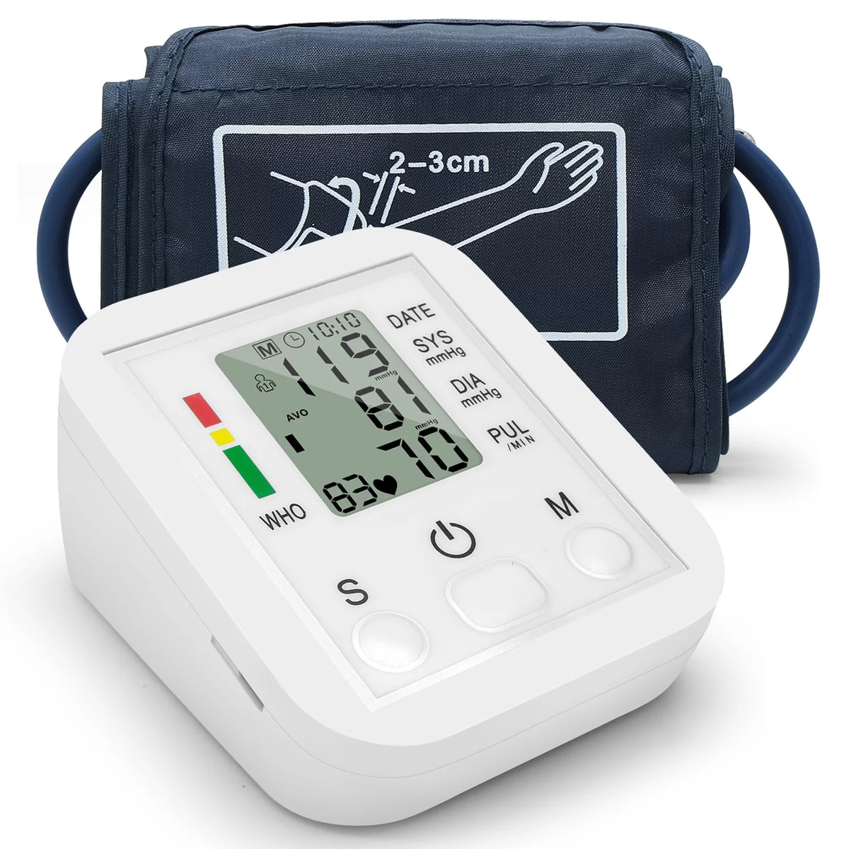 Household Arm Band Sphygmomanometer LCD Display J244