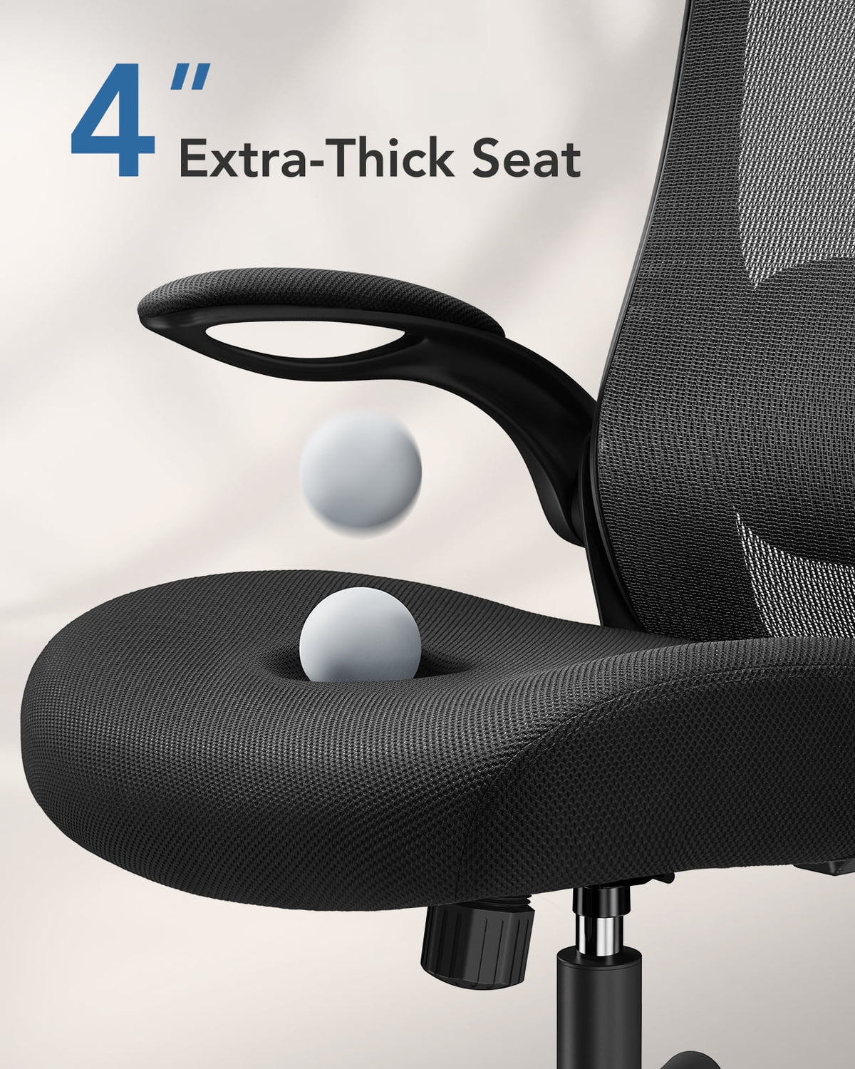 High Back Mesh Ergonomic Office Chair with Lumbar Support & Headrest F583377