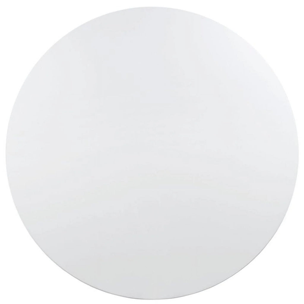 60" Round White Dining Table S9713