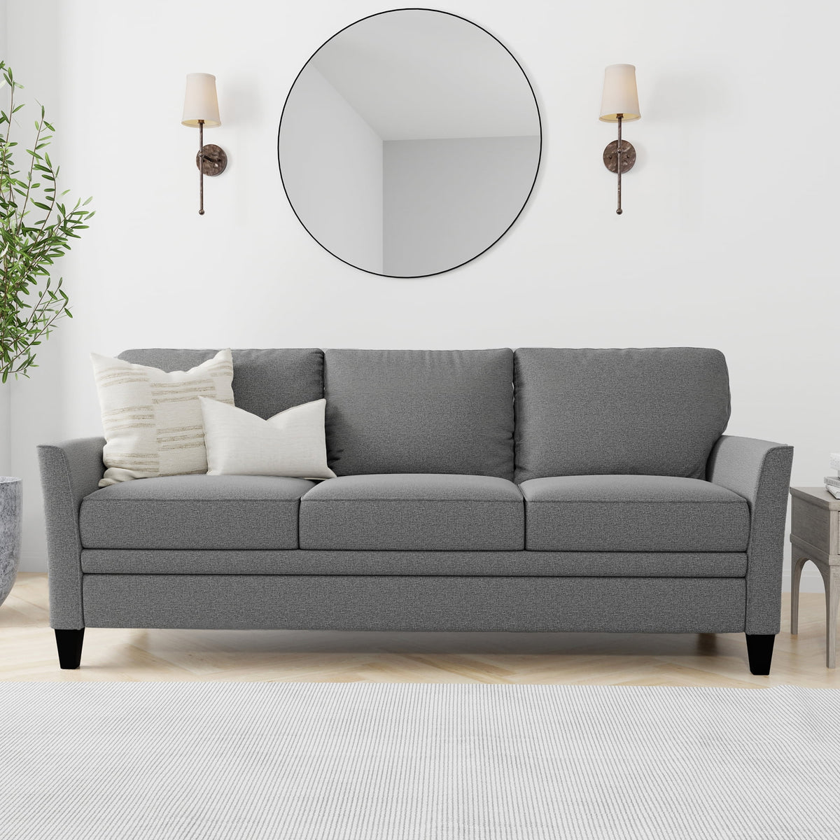 Black 3 Seat Sofa Q140882